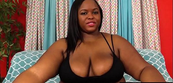  Ebony Fat Chick Olivia Leigh Plays with Her Pussy Before Fucking a Guy